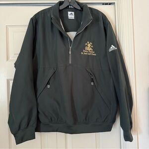 Adidas Windbreaker Small Green 1/2 Zip Danny Thomas St Jude Golf Classic Jacket